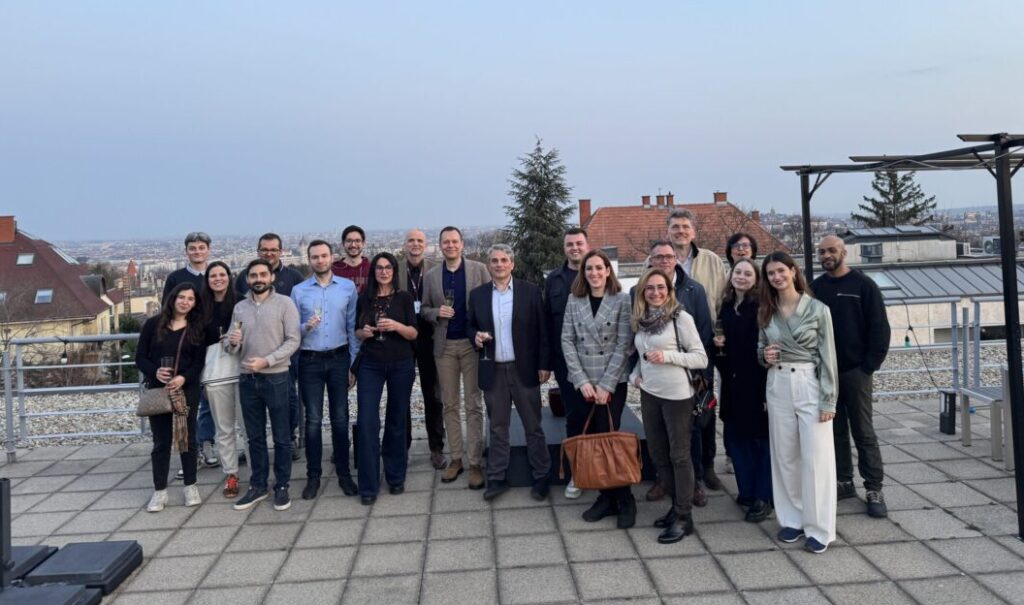 Group photo at E-Group headquarters